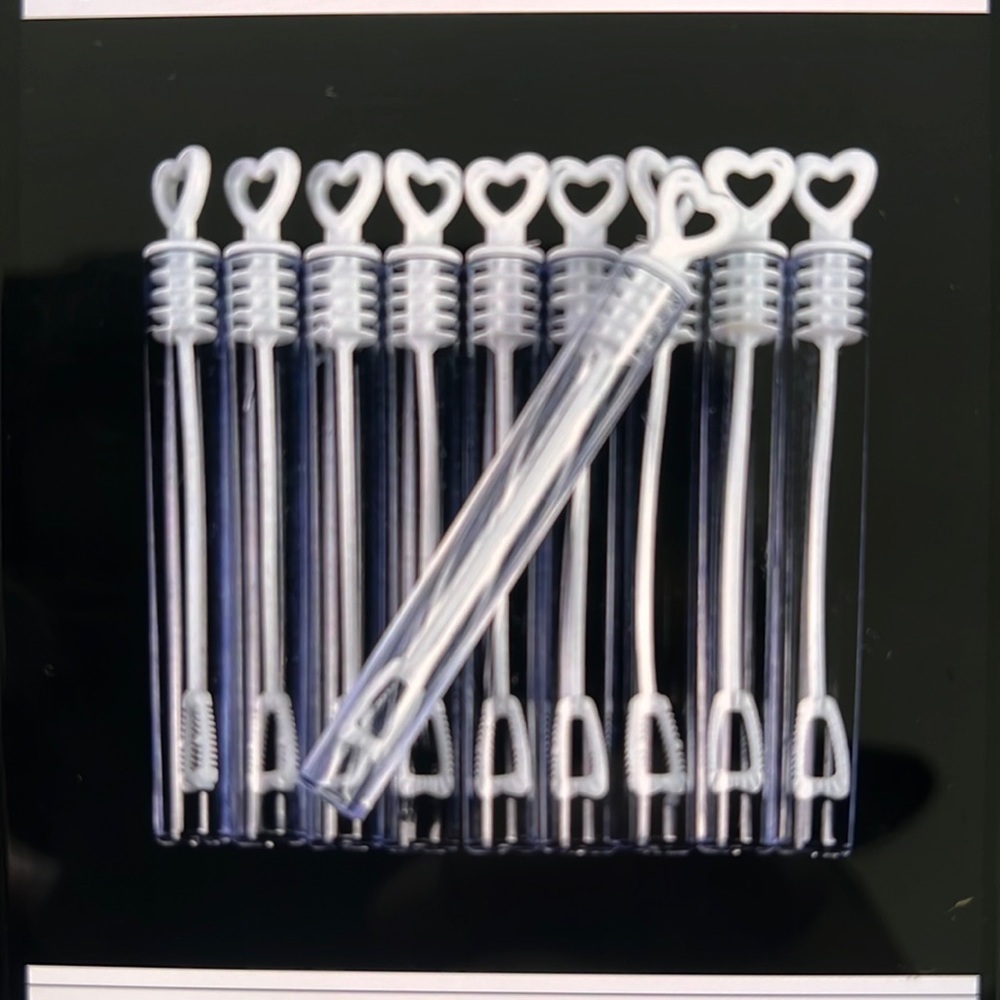 10 pcs bubble wand set (bottles are empty)